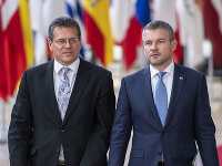 Maroš Šefčovič a Peter Pellegrini Maroš Šefčovič a Peter Pellegrini