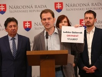 Zľava: Ján Budaj, Igor Matovič, Veronika Remišová a Eduard Heger
