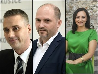 Martin Petruško, Jaroslav Polaček a Alena Bašistová Martin Petruško, Jaroslav Polaček a Alena Bašistová