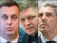 Andrej Danko, Robert Fico a Béla Bugár Andrej Danko, Robert Fico a Béla Bugár