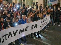Protest Za slušné Slovensko v Bratislave Protest Za slušné Slovensko v Bratislave