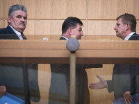 Zľava: Ján Richter, Miroslav Lajčák a Peter Žiga Zľava: Ján Richter, Miroslav Lajčák a Peter Žiga