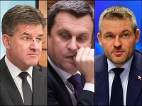 Robert Fico,Andrej Danko, Béla Bugár, Martin Glváč 