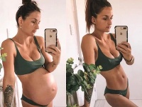 Nicole pred pôrodom a mesiac po ňom Nicole pred pôrodom a mesiac po ňom