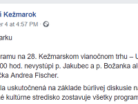 Mesto Kežmarok nakoniec sprievodný program zmenilo.