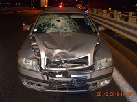 Chodkyňu na rýchlostnej ceste zrazilo auto Chodkyňu na rýchlostnej ceste zrazilo auto