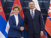 Peter Pellegrini a srbská premiérka Ana Brnabičová 