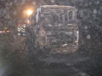 Autobus po požiari