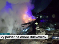Požiar na farme rodiny Bučkovcov vypukol v nedeľu pred pol piatou ráno. 