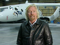 Richard Brason a SpaceShipTwo