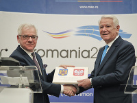 Poľský minister zahraničia Jacek Czaputowicz a rumunský minister zahraničia Teodor Melescanu