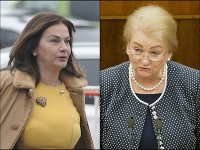 Europoslankyne Monika Beňová a Anna Záborská Europoslankyne Monika Beňová a Anna Záborská