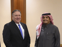 Minister zahraničných vecí USA Mike Pompeo na návšteve Saudskej Arábie. Minister zahraničných vecí USA Mike Pompeo na návšteve Saudskej Arábie.