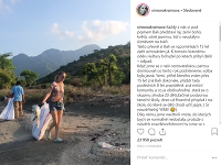 Simona Krainová ukázala znečistenú pláž na videu.