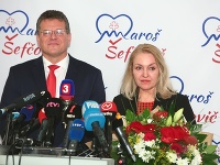 Maroš Šefčovič so ženou.