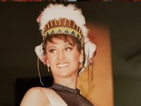 Zora Czoborová v roku 1994, keď vyhrala fitnes súťaž. 