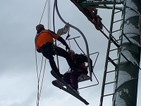 Záchrana lyžiarov v Malej Lučivnej Záchrana lyžiarov v Malej Lučivnej