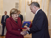 Angela Merkelová a Andrej Kiska
