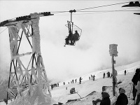 Archívna snímka z 5. apríla 1961 v Nízkych Tatrách. Archívna snímka z 5. apríla 1961 v Nízkych Tatrách.