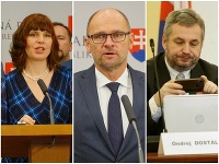 Veronika Remišová, Richard Sulík a Ondrej Dostál Veronika Remišová, Richard Sulík a Ondrej Dostál