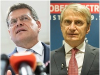 Maroš Šefčovič a Robert Mistrík Maroš Šefčovič a Robert Mistrík