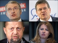 Robert Mistrík, Maroš šefčovič, Štefan Harabin a Zuzana Čaputová Robert Mistrík, Maroš šefčovič, Štefan Harabin a Zuzana Čaputová