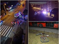 Zrážka cyklistu s vozidlom MHD sa skončila tragicky. Zrážka cyklistu s vozidlom MHD sa skončila tragicky.