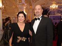 Iveta Malachovská s manželom Martinom Malachovským na Prešporskom bále. 
