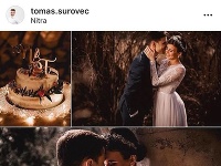 Z Tomáša Surovca je ženatý muž. Za manželku si vzal krásnu Ninu. 
