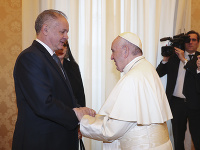 Andrej Kiska na audiencii u pápeža Františka I. Andrej Kiska na audiencii u pápeža Františka I.