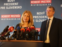 Zuzana Čaputová a Robert Mistrík