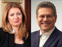 Zuzana Čaputová a Maroš Šefčovič Zuzana Čaputová a Maroš Šefčovič