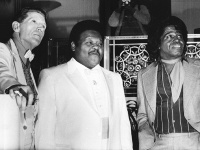 Jerry Lee Lewis (vľavo), Fats Domino a James Brown.