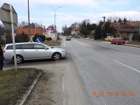 Toto auto malo zraziť cyklistu. Toto auto malo zraziť cyklistu.
