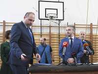 Na snímke zľava primátor Košíc Jaroslav Polaček a predseda KSK Rastislav Trnka Na snímke zľava primátor Košíc Jaroslav Polaček a predseda KSK Rastislav Trnka
