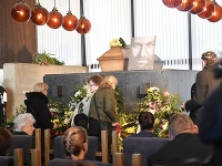 Pohreb Jiřího Pomejeho. Herec zomrel vo februári 2019.
