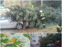 Nepriaznivé počasie na Slovensku. Nepriaznivé počasie na Slovensku.