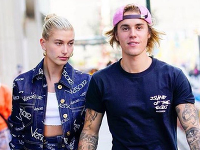 Justin Bieber s manželkou Hailey. Justin Bieber s manželkou Hailey.