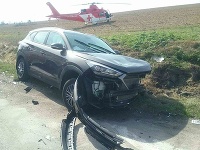 Pri dopravnej nehode v katastri obce Boleráz zasahuje vrtuľník Pri dopravnej nehode v katastri obce Boleráz zasahuje vrtuľník