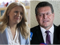 Slováci dnes rozhodujú medzi prezidentskými kandidátmi Zuzanou Čaputovou a Marošom Šefčovičom 