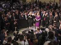 Zuzana Čaputová počas volebnej noci v druhom kole prezidentských volieb