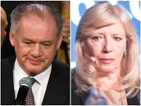 Andrej Kiska a Iveta Radičová Andrej Kiska a Iveta Radičová