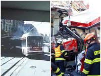 Pri kolízii električky a trolejbusu utrpelo zranenia 40 ľudí.