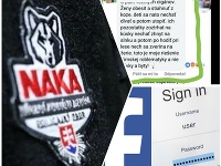 Príspevok na sociálnej sieti rieši NAKA. Príspevok na sociálnej sieti rieši NAKA.