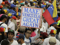 Demonštranti vo Venezuele Demonštranti vo Venezuele