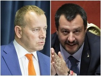Boris Kollár a Matteo Salvini Boris Kollár a Matteo Salvini