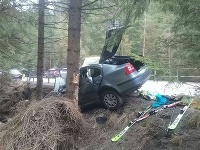 Auto narazilo do stromu. Jedna osoba nehodu neprežila. 