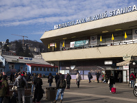 Hlavná železničná stanica v Bratislave.
