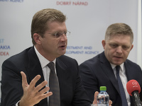 Peter Žiga a Robert Fico Peter Žiga a Robert Fico