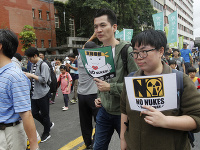 Protesty v uliciach v Taiwane